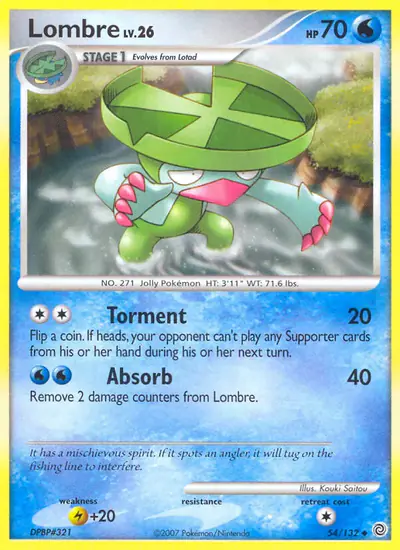 Image de la carte Pokemon Lombre 54/132