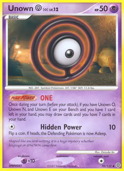 Image de la carte Pokemon Zarbi O 70/132