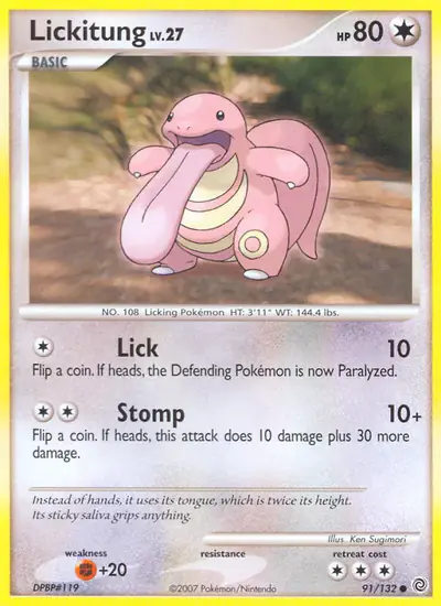 Image de la carte Pokemon Excelangue 91/132