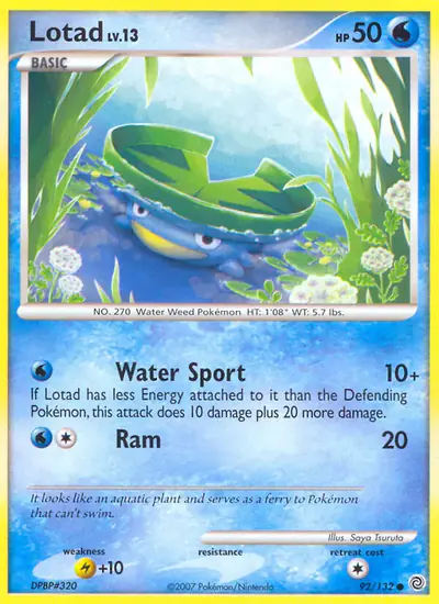 Image de la carte Pokemon Nénupiot 92/132