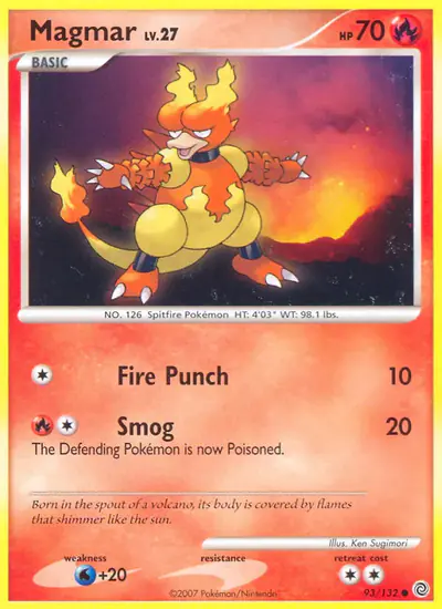 Image de la carte Pokemon Magmar 93/132