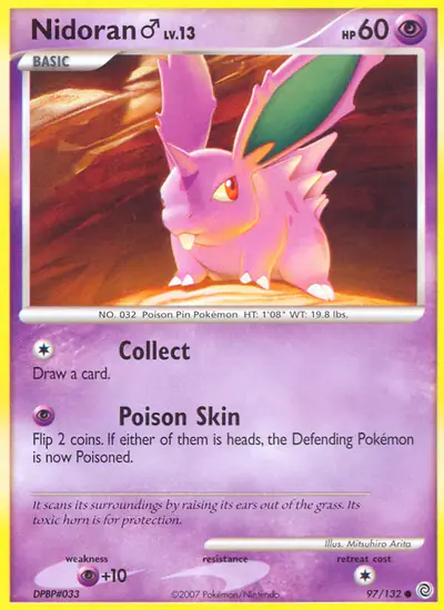 Image de la carte Pokemon Nidoran ♂ 97/132