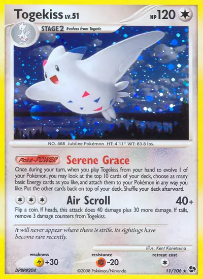 Image de la carte Pokemon Togekiss 11/106