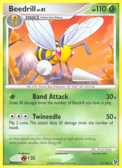 Image de la carte Pokemon Dardargnan 13/106