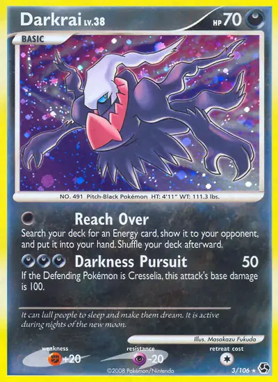 Image de la carte Pokemon Darkrai 3/106