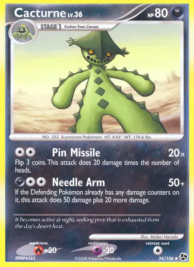 Image de la carte Pokemon Cacturne 34/106