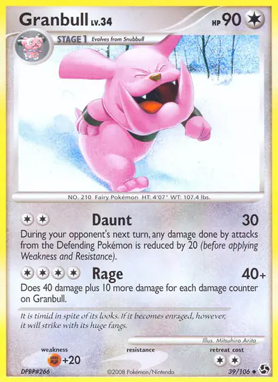 Image de la carte Pokemon Granbull 39/106