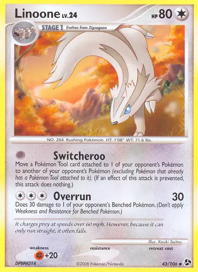 Image de la carte Pokemon Linéon 43/106