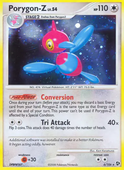 Image de la carte Pokemon Porygon-Z 6/106