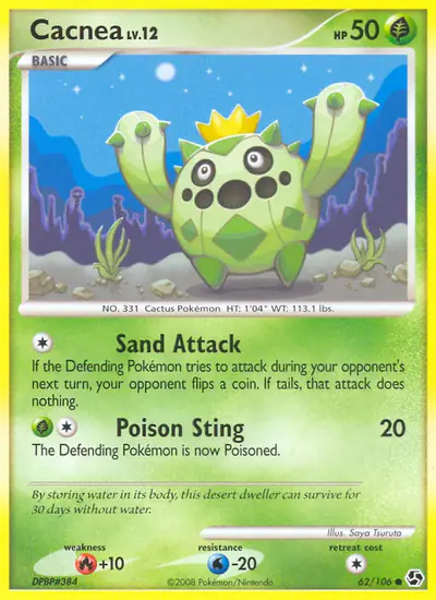 Image de la carte Pokemon Cacnea 62/106