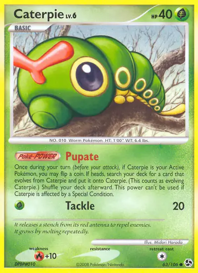 Image de la carte Pokemon Chenipan 63/106
