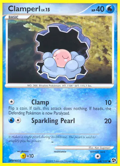 Image de la carte Pokemon Coquiperl 64/106
