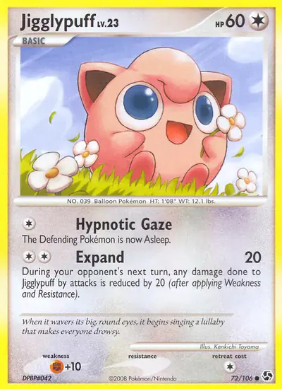 Image de la carte Pokemon Rondoudou 72/106