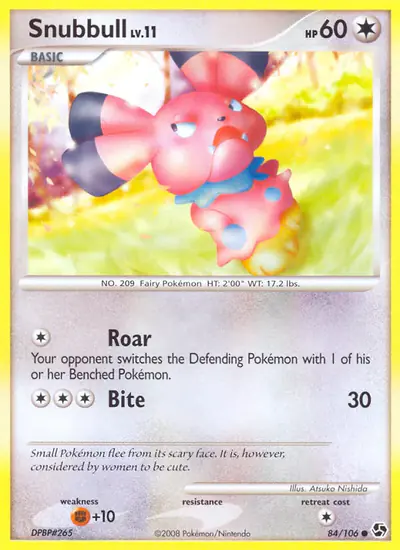 Image de la carte Pokemon Snubbull 84/106