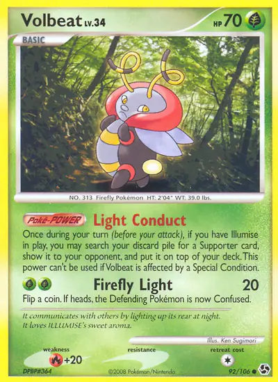 Image de la carte Pokemon Muciole 92/106