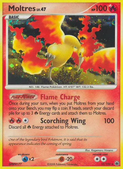 Image de la carte Pokemon Sulfura 10/100