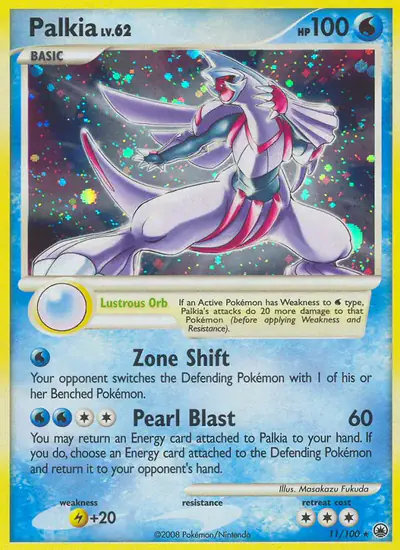 Image de la carte Pokemon Palkia 11/100
