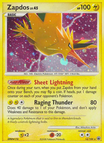 Image de la carte Pokemon Électhor 14/100