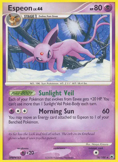 Image de la carte Pokemon Mentali 18/100