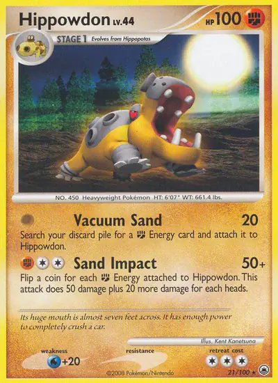 Image de la carte Pokemon Hippodocus 21/100