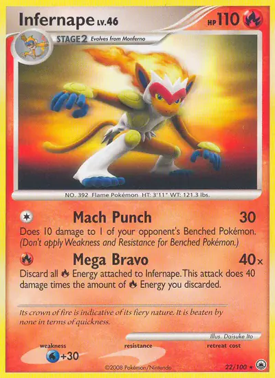 Image de la carte Pokemon Simiabraz 22/100
