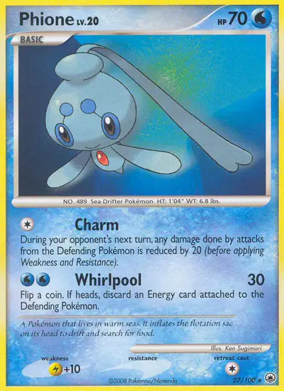 Image de la carte Pokemon Phione 27/100