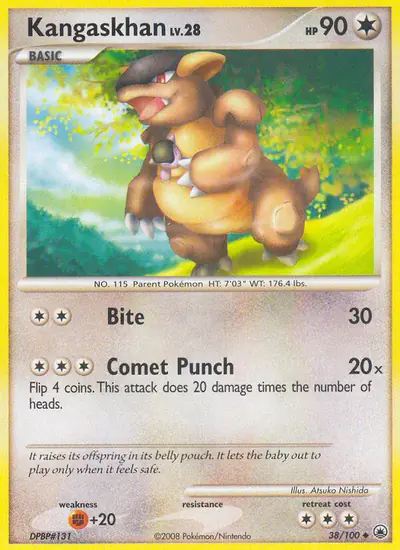 Image de la carte Pokemon Kangourex 38/100