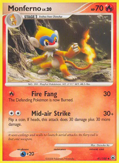 Image de la carte Pokemon Chimpenfeu 41/100
