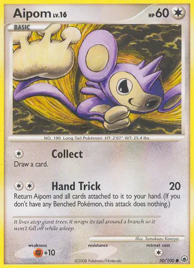 Image de la carte Pokemon Capumain 50/100