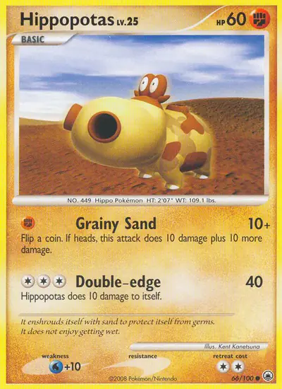 Image de la carte Pokemon Hippopotas 66/100