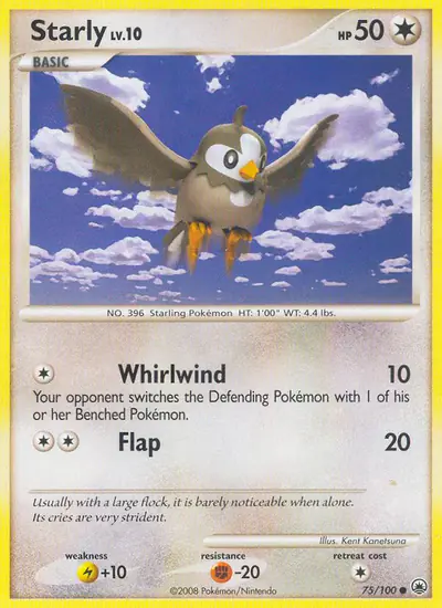 Image de la carte Pokemon Étourmi 75/100