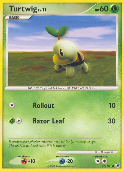 Image de la carte Pokemon Tortipouss 77/100