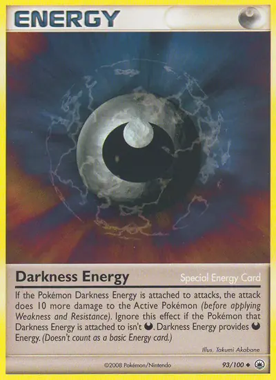 Image de la carte Pokemon Énergie Obscurité 93/100