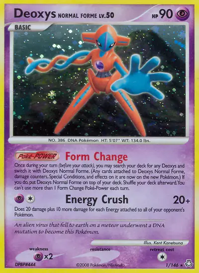 Image de la carte Pokemon Deoxys Forme Normale 1/146