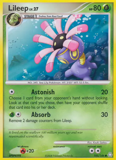 Image de la carte Pokemon Lilia 105/146