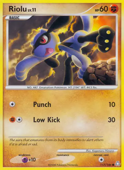 Image de la carte Pokemon Riolu 117/146