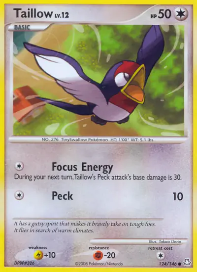 Image de la carte Pokemon Nirondelle 124/146