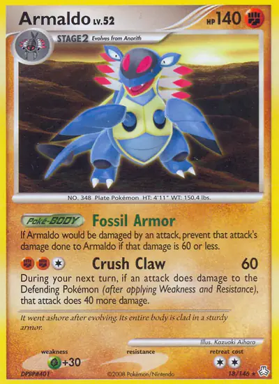 Image de la carte Pokemon Armaldo 18/146