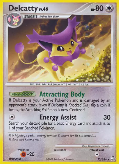 Image de la carte Pokemon Delcatty 23/146