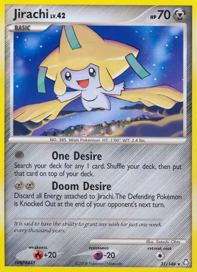 Image de la carte Pokemon Jirachi 31/146