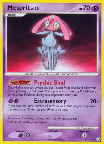 Image de la carte Pokemon Créfollet 34/146