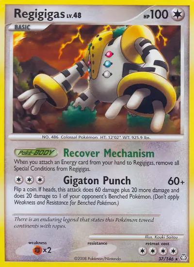 Image de la carte Pokemon Regigigas 37/146