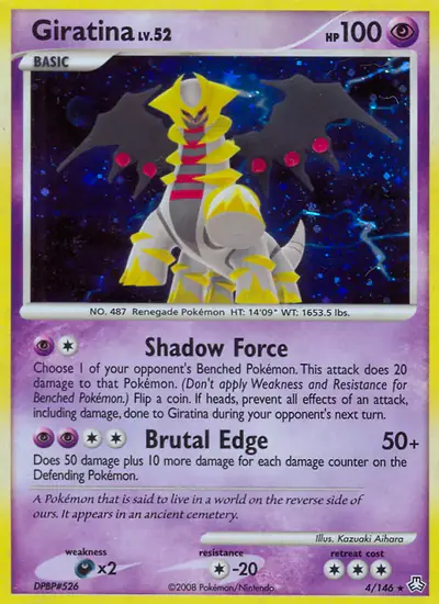Image de la carte Pokemon Giratina 4/146