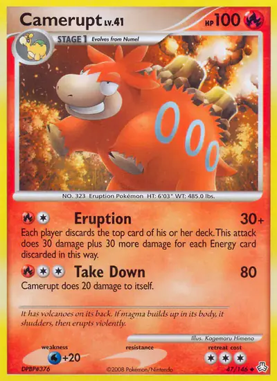 Image de la carte Pokemon Camerupt 47/146