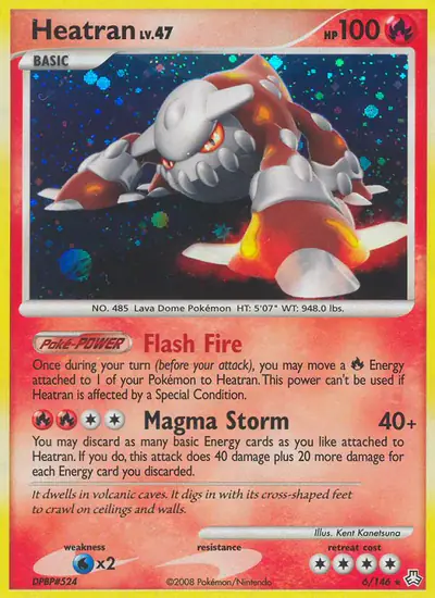 Image de la carte Pokemon Heatran 6/146