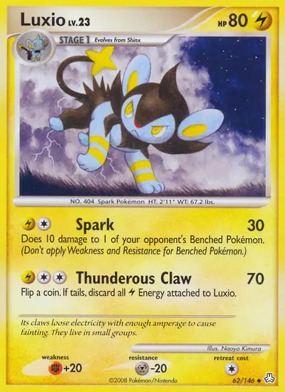 Image de la carte Pokemon Luxio 62/146