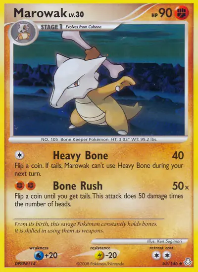 Image de la carte Pokemon Ossatueur 63/146