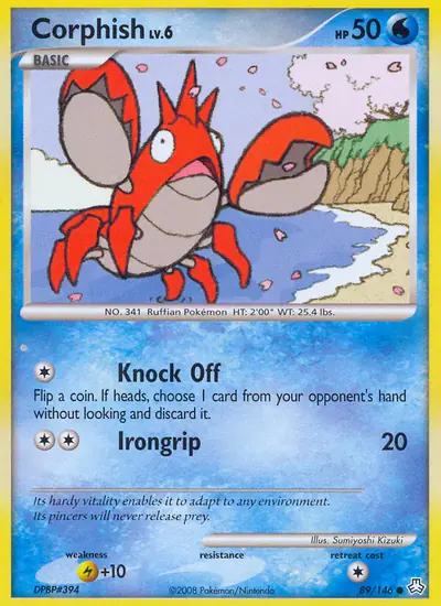 Image de la carte Pokemon Écrapince 89/146
