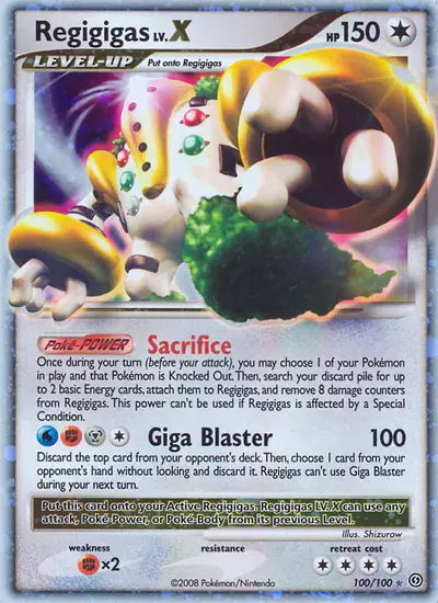 Image de la carte Pokemon Regigigas 100/100