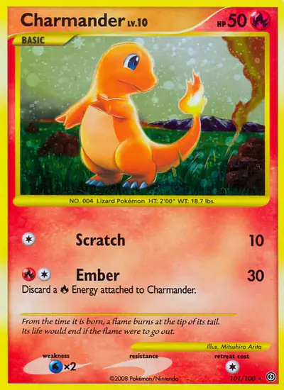 Image de la carte Pokemon Salamèche 101/100